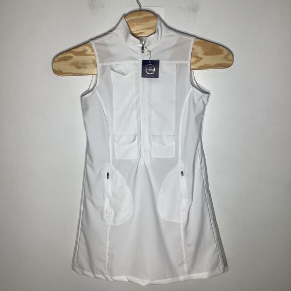 The Bubble Womens Hogan Safari Dress White Size Medium NWT‎ - Picture 1 of 10
